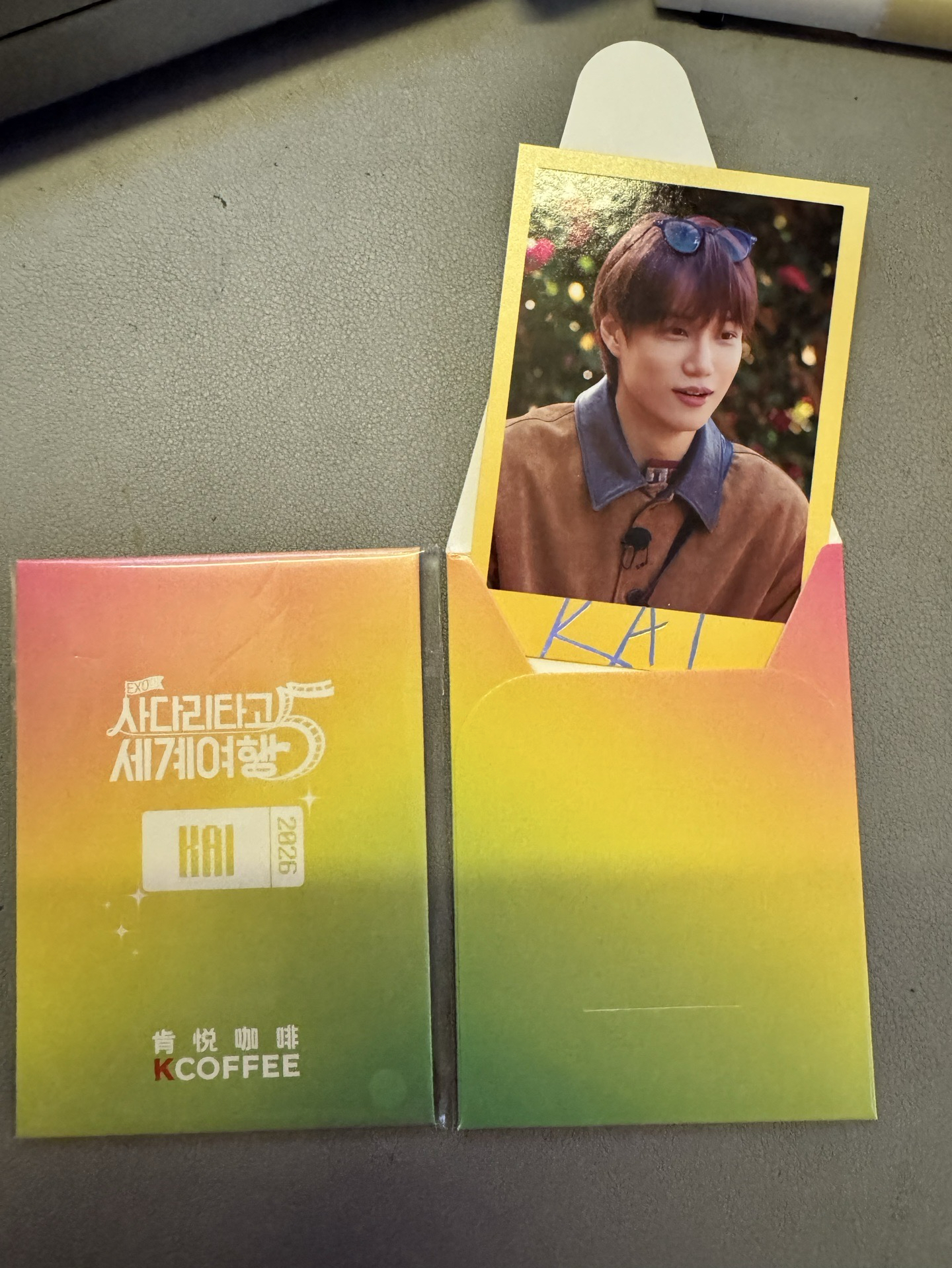 EXO 肯悅咖啡小卡 