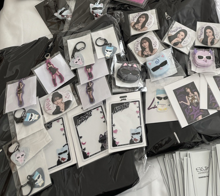 aespa 日本特別場扭蛋 冬寧徽章/冬貼紙/冬柚pick吊飾