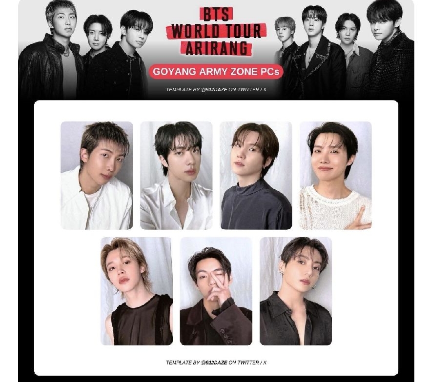 （現貨）BTS 高陽zone 卡一套