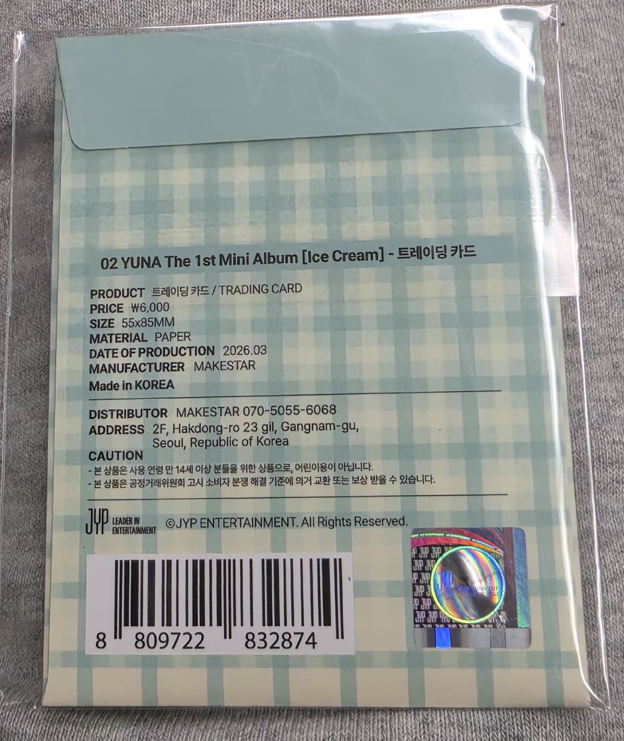 yuna 台北快閃店 隨機卡包 全新未拆