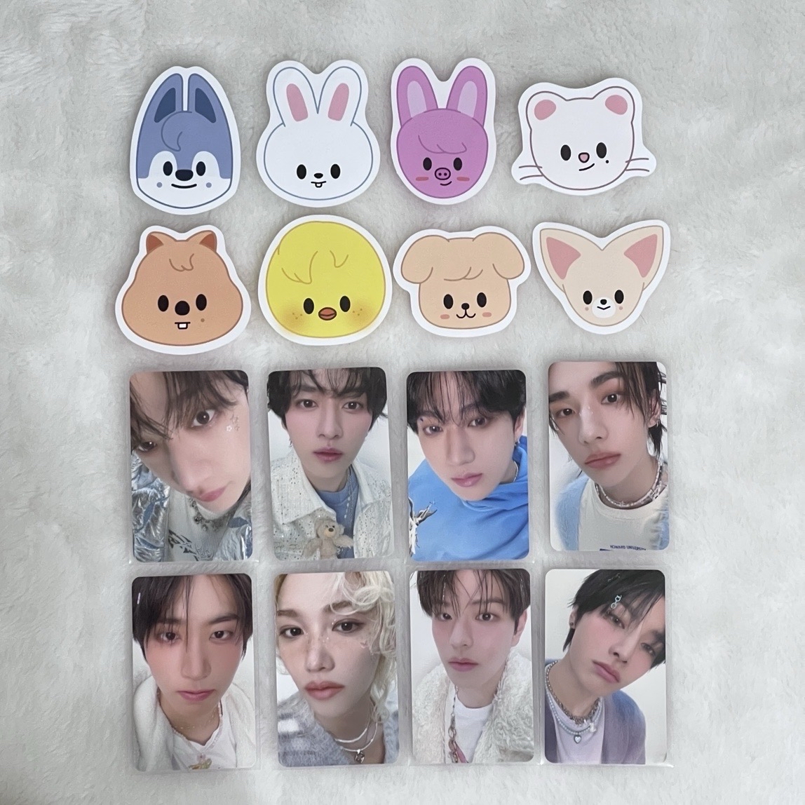 Stray Kids 5th FM 線上 滿額卡一套 + 6th FM第一週原皮紙花一套