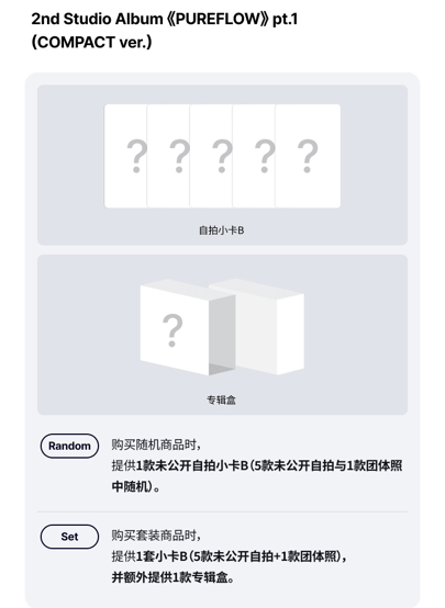 LE SSERAFIM 正規二輯PUREFLOW（成員版）已含國際運費免二補 購買隨機一款可排拆