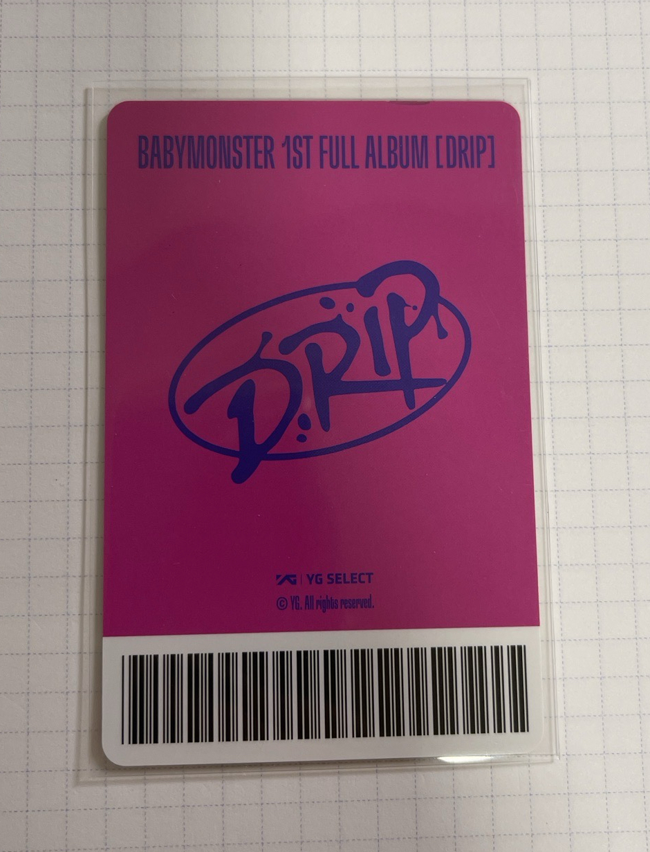 AHYEON DRIP預售禮小卡