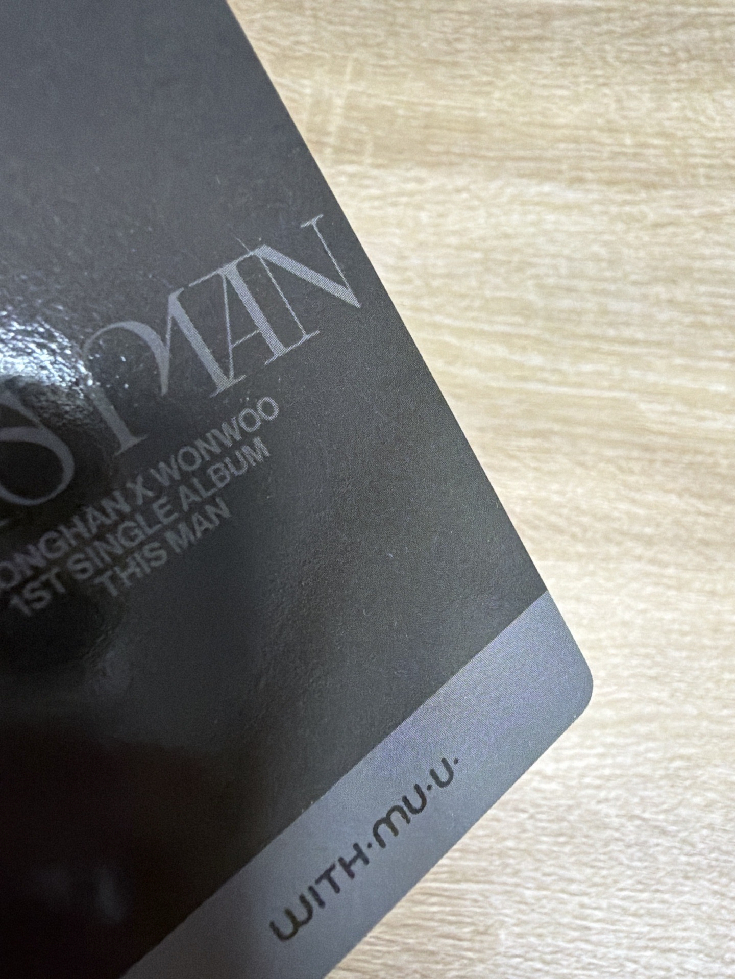 this man 淨漢wm 特典卡