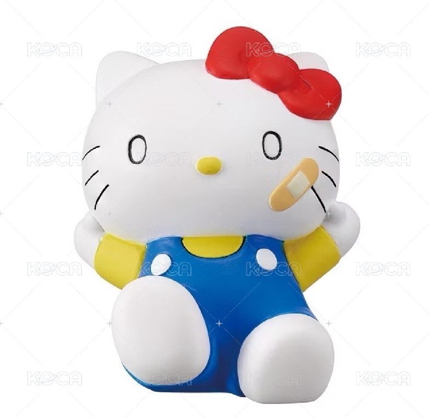 三麗鷗Kitty 咬吐司跑步+跌倒扭蛋 三款合售