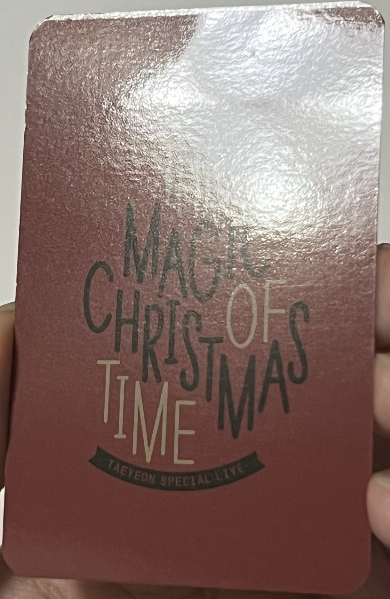 太妍 聖誕演唱會周邊 暖手寶卡