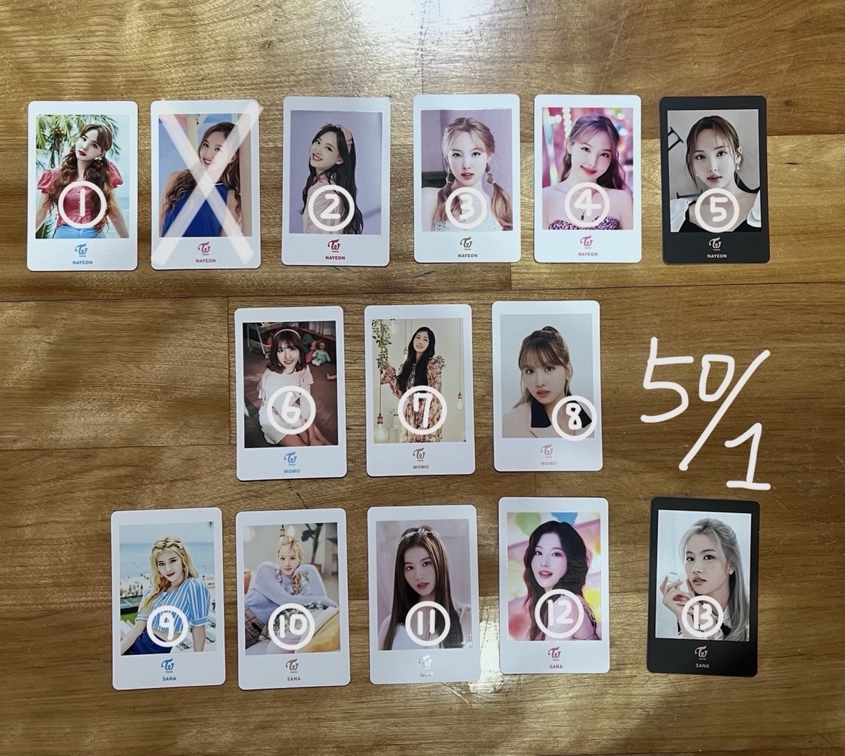 TWICE 日本拍立得小卡