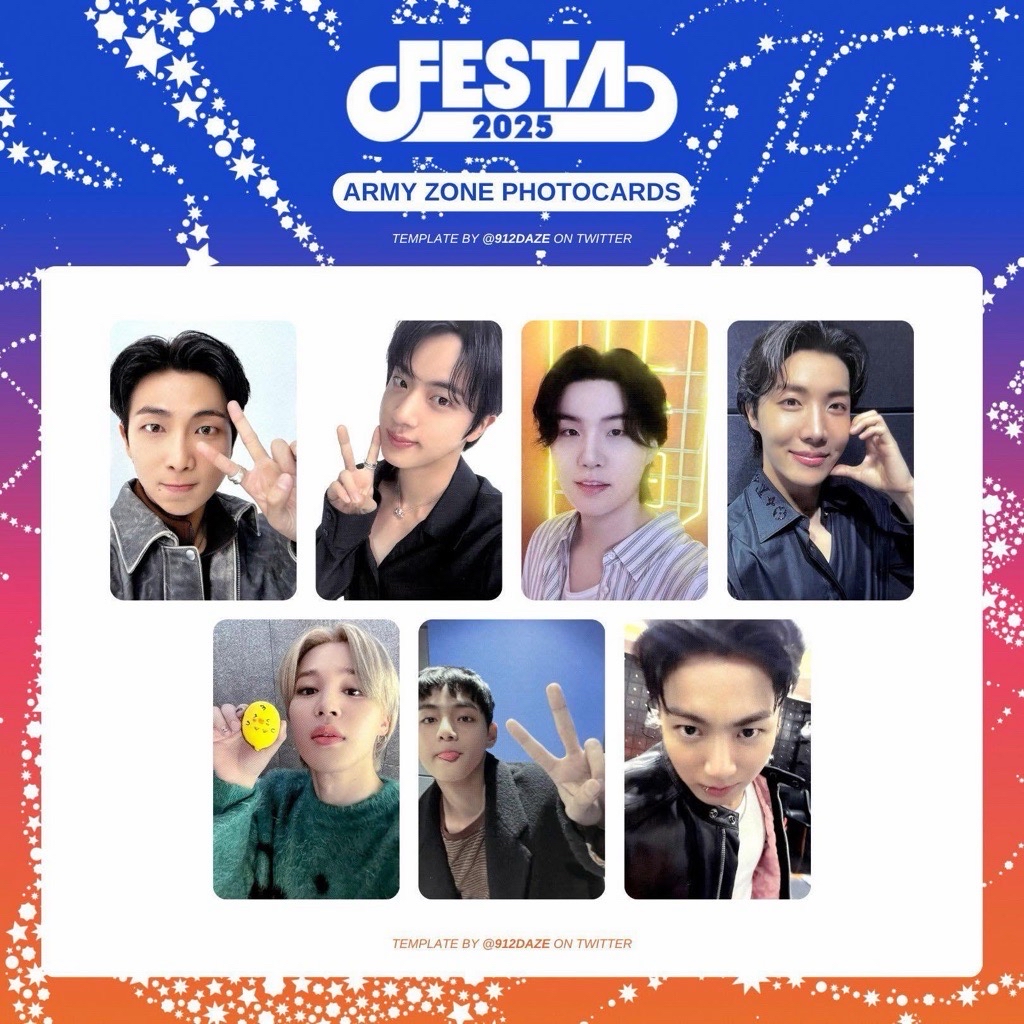 RMFesta小卡】BTS Festa 2025 ARMY Zone 一套- KOCA小卡周邊交易平台