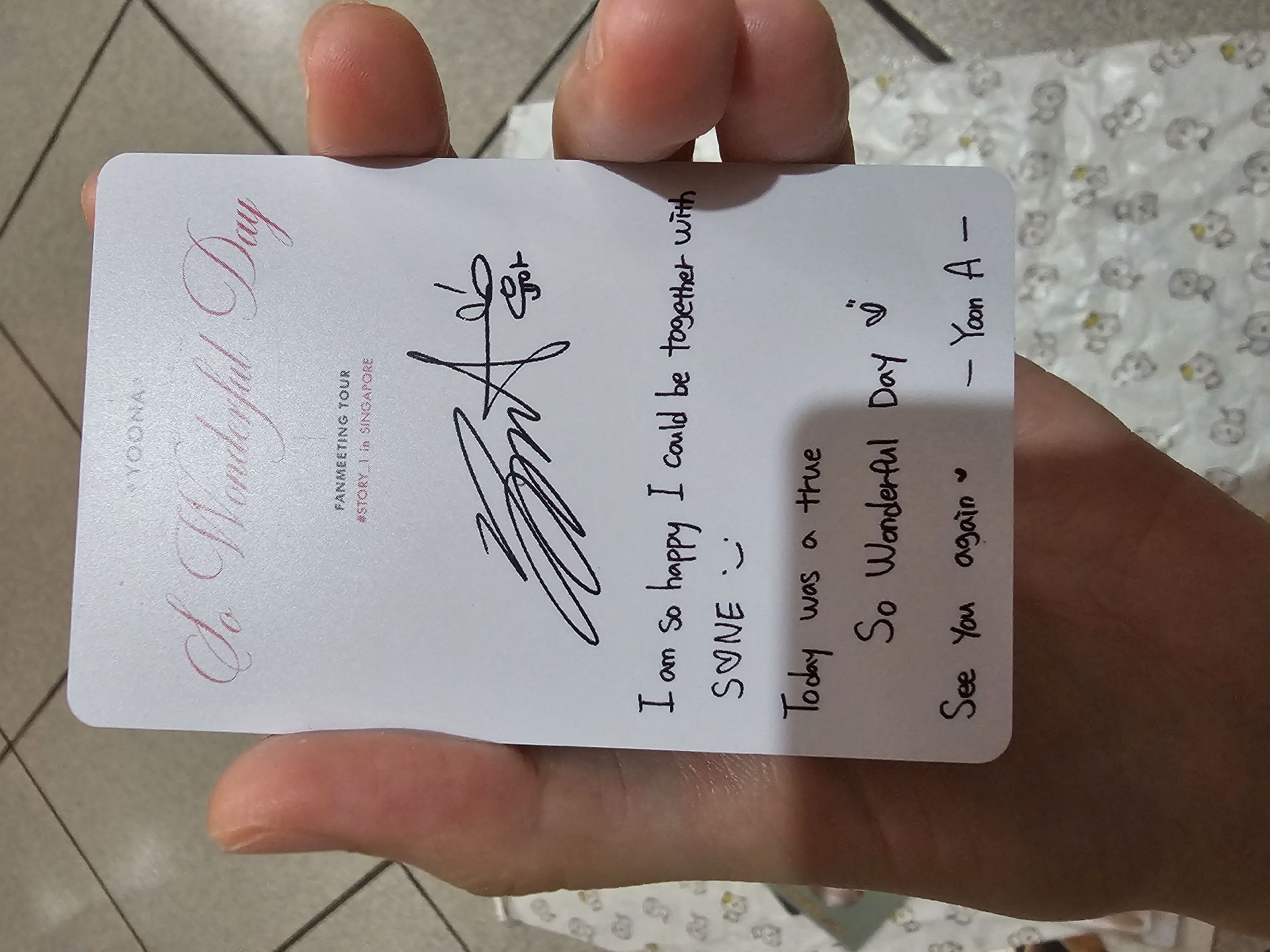 2018 FM 新加坡 入場卡 / 場限卡 