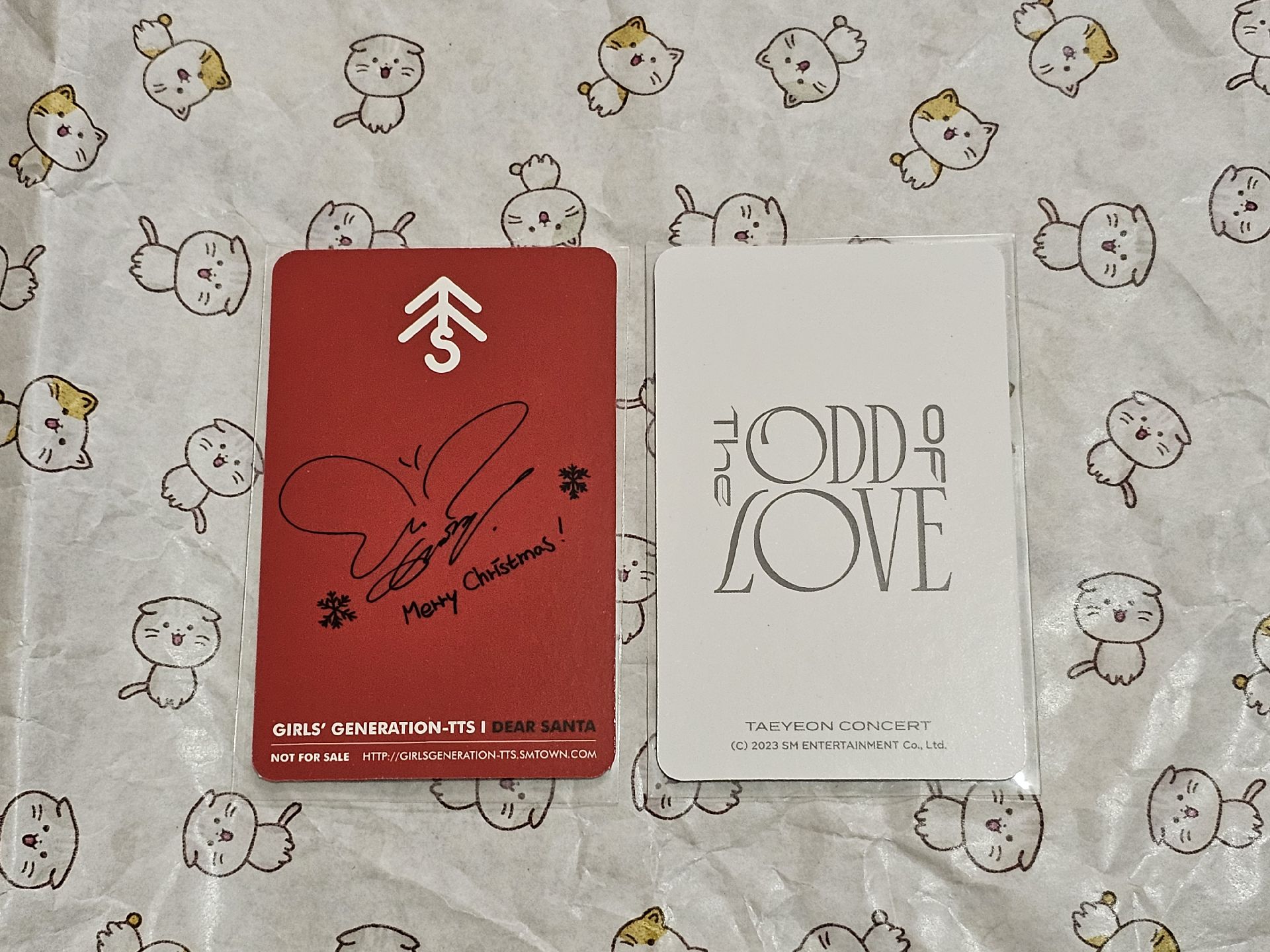 TTS Dear Santa 專輯卡、ODD 隨機卡