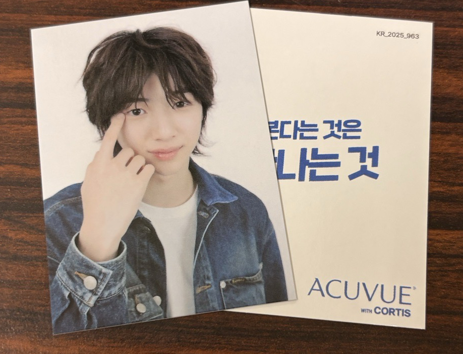 ACUVUE × CORTIS 首購活動 訓 金主訓 Park Jihoon 單卡 小卡