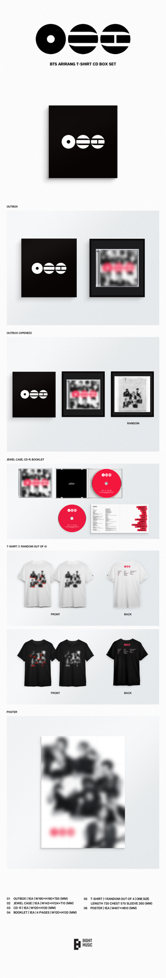 ARIRANG' (T-Shirt CD Box Set)