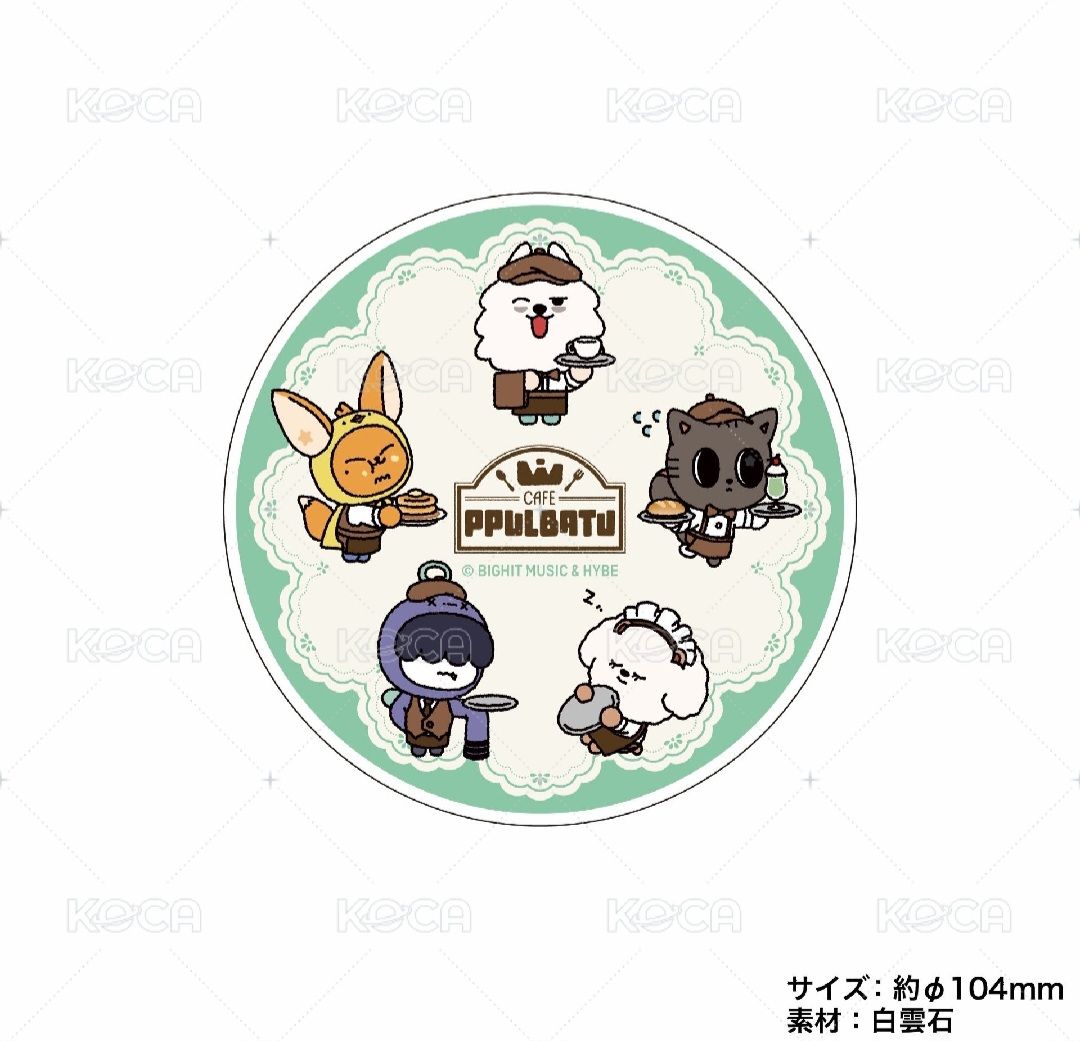 TXT CAFE 2026 白雲石杯墊