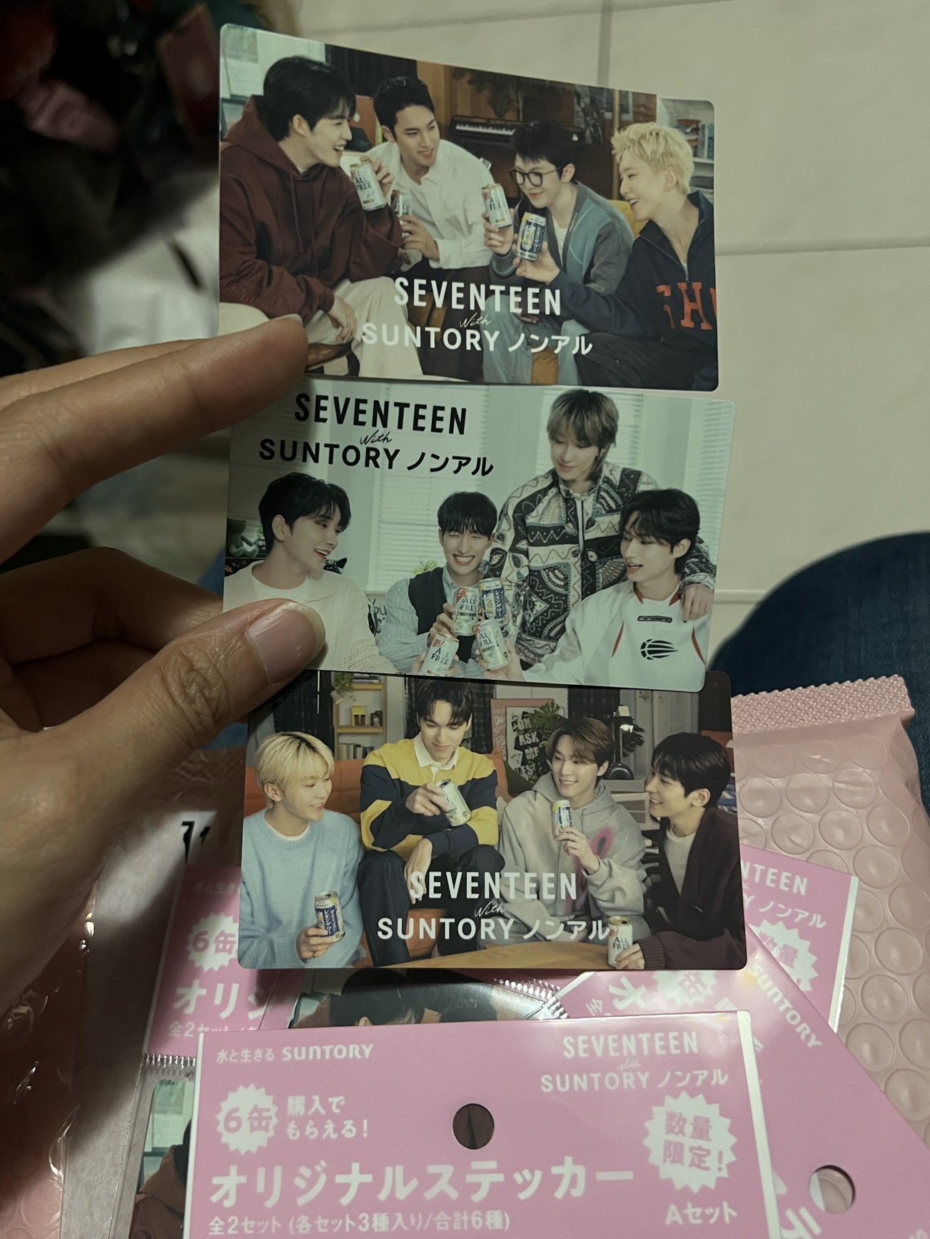 三得利代言貼紙 A set