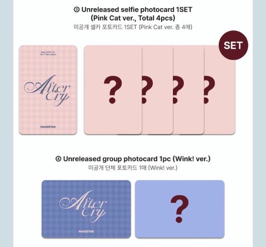 Baby DONT Cry MS線上雙人合照會特典