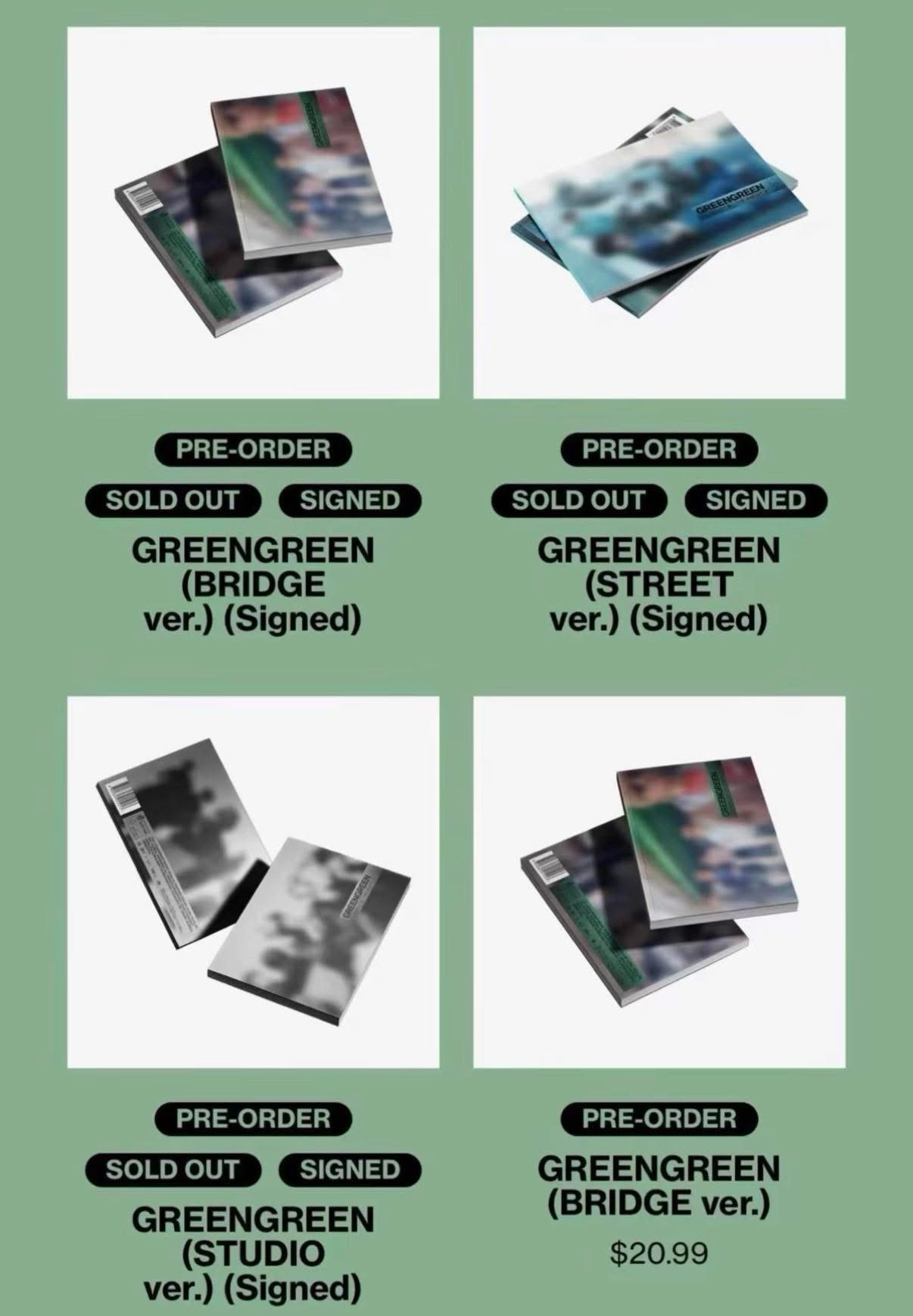 美網親簽專輯 隨機版本