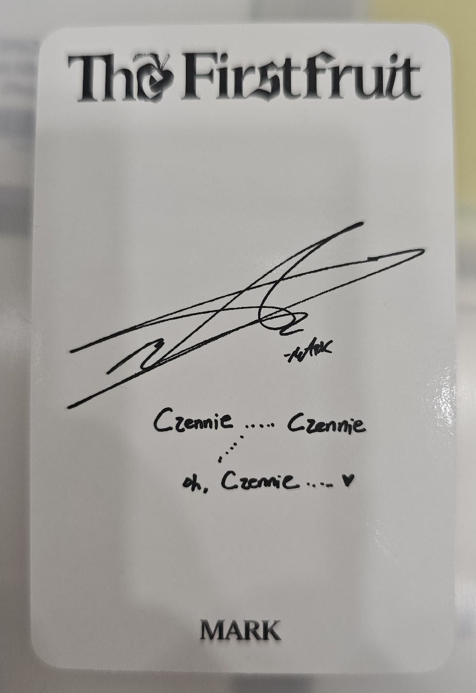 The Firstfruit 白版專卡