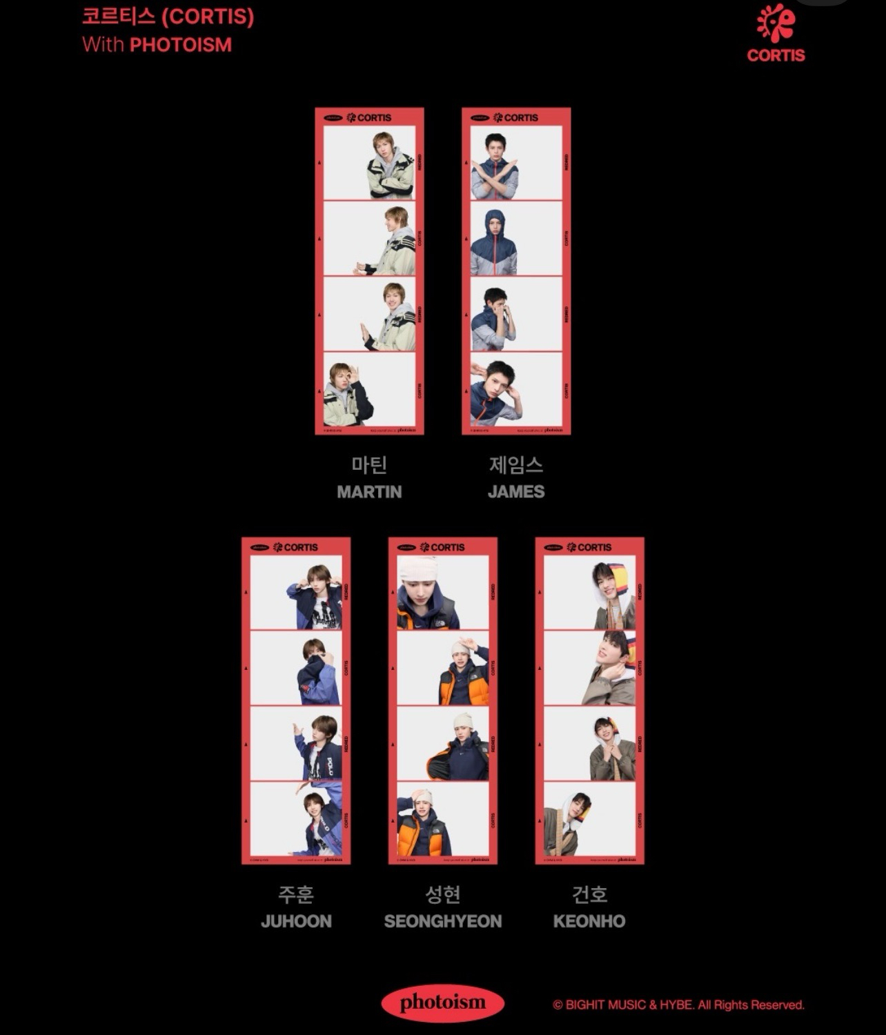 ～非現～ cortis photoism韓國代印