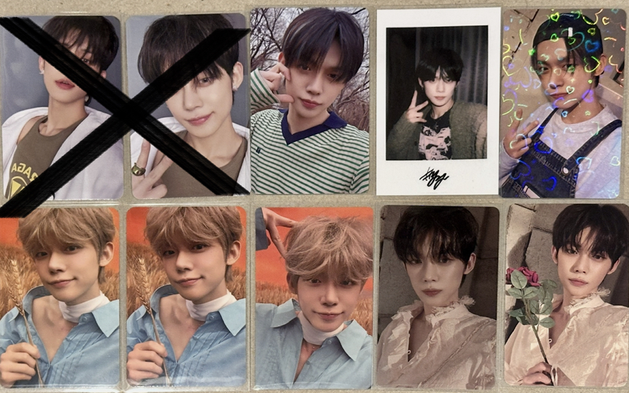 TXT 迷六 貓耳竣 玫瑰竣 SC竣 愛心閃 環球竣 元旦拍立得 CU竣