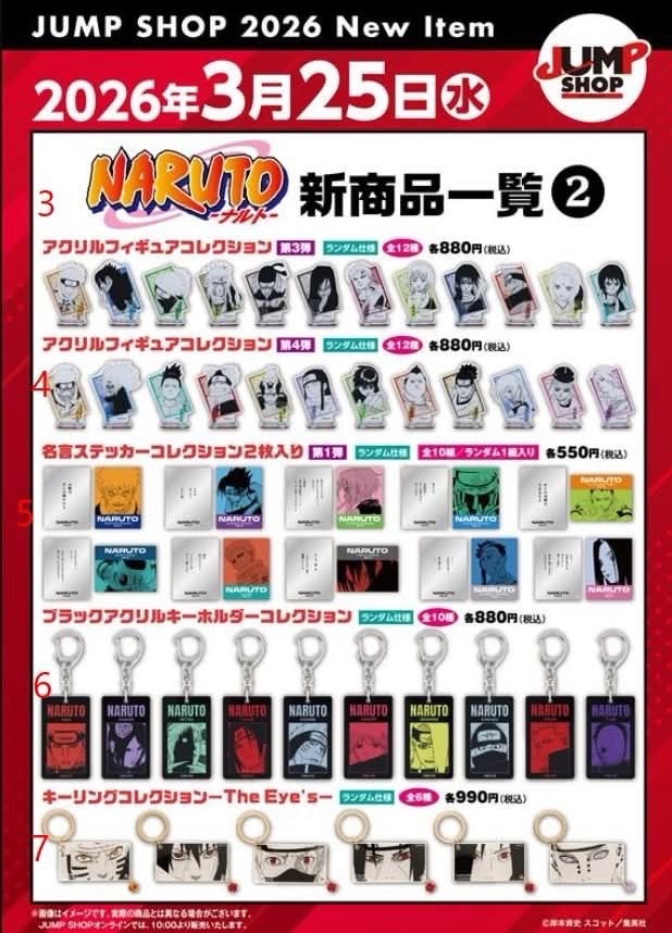 『NARUTO-ナルト-』2026/03/25新商品一覽