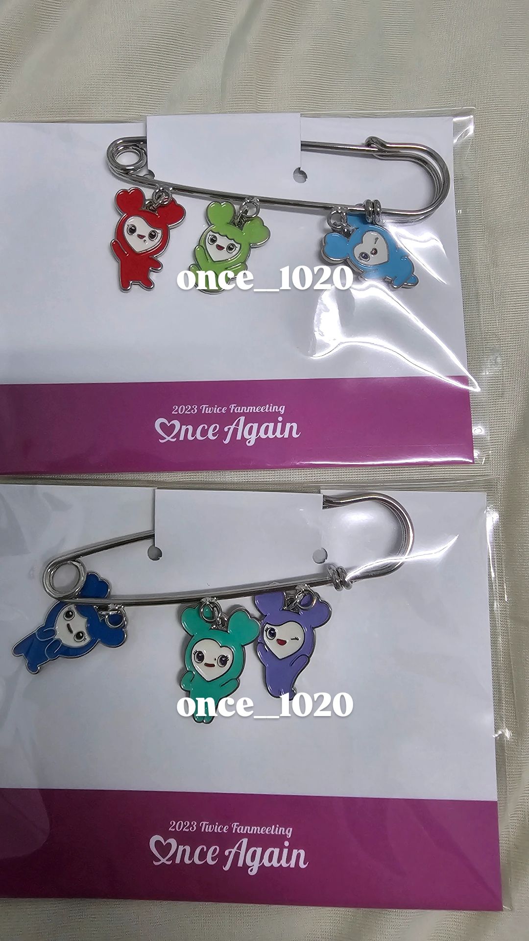 七周年 lovelys 別針含卡