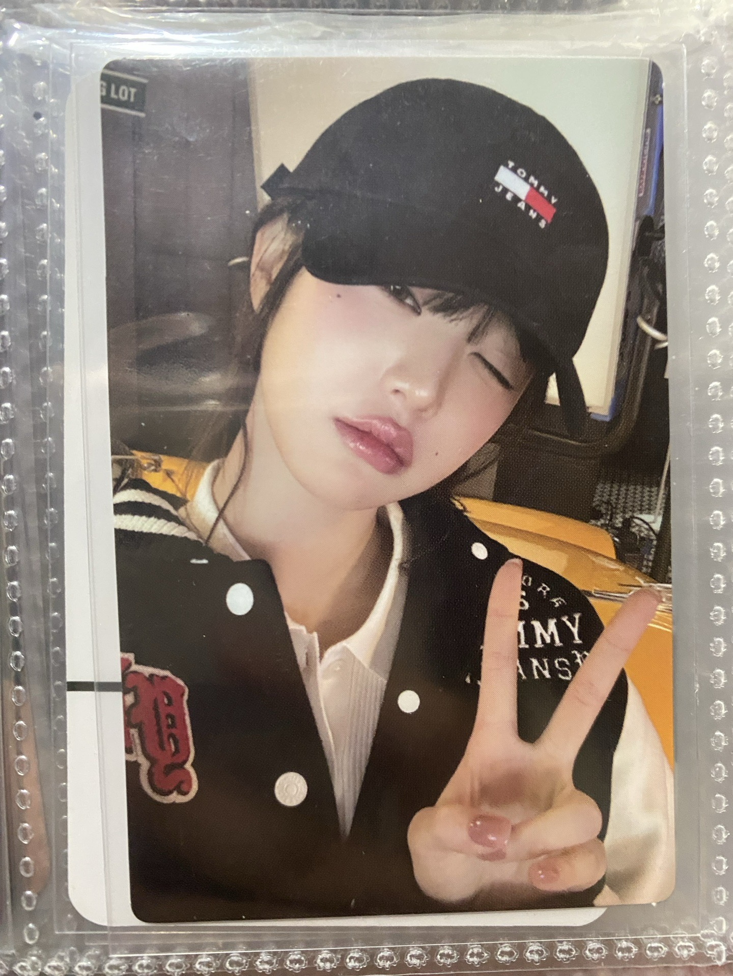 IVE 張員瑛 Wonyoung tommy 3.0 帽子棒球服比耶wink 代言卡