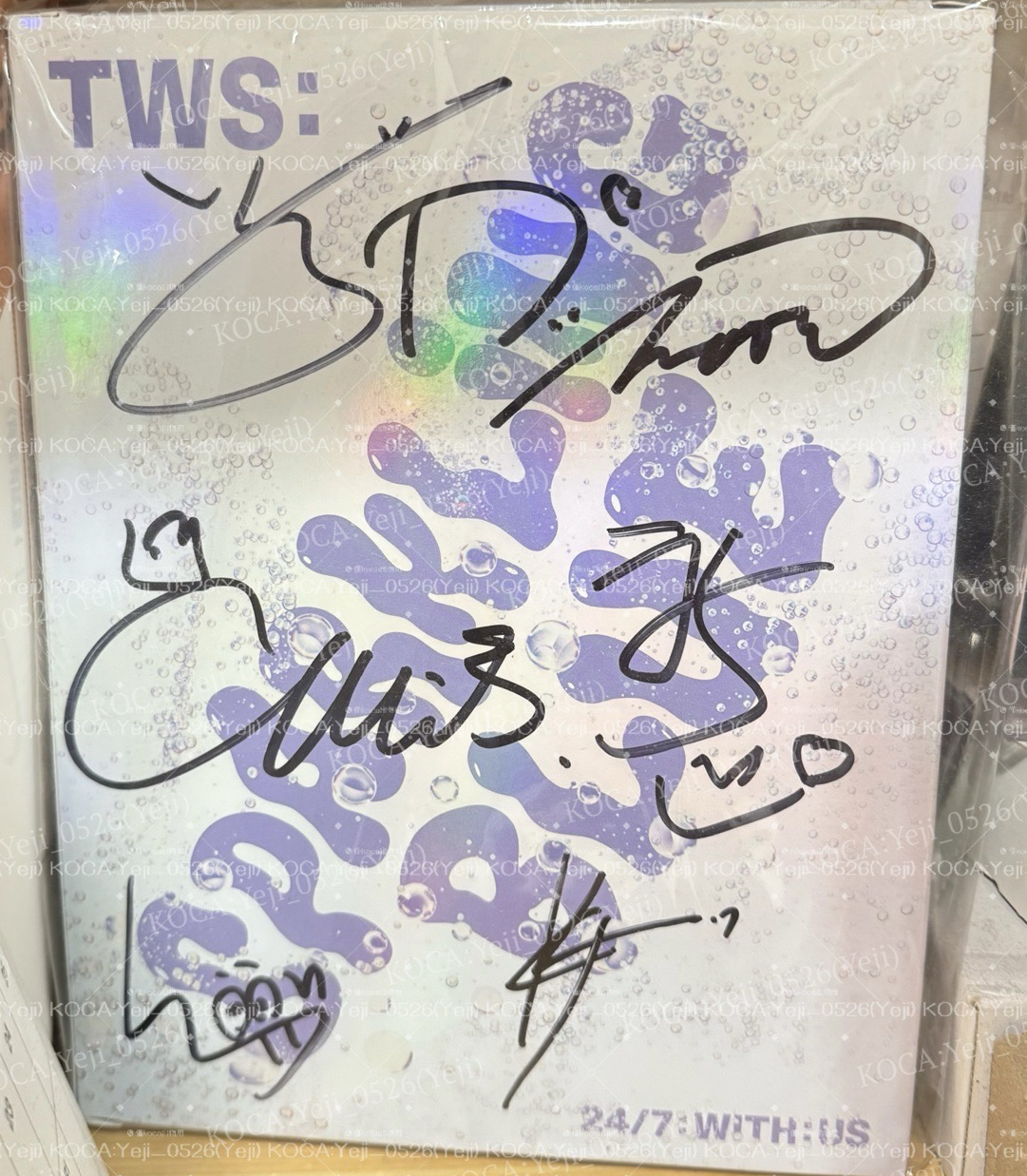 出道簽專有完整の證明&圖二申惟九宮格+已拆擺立牌