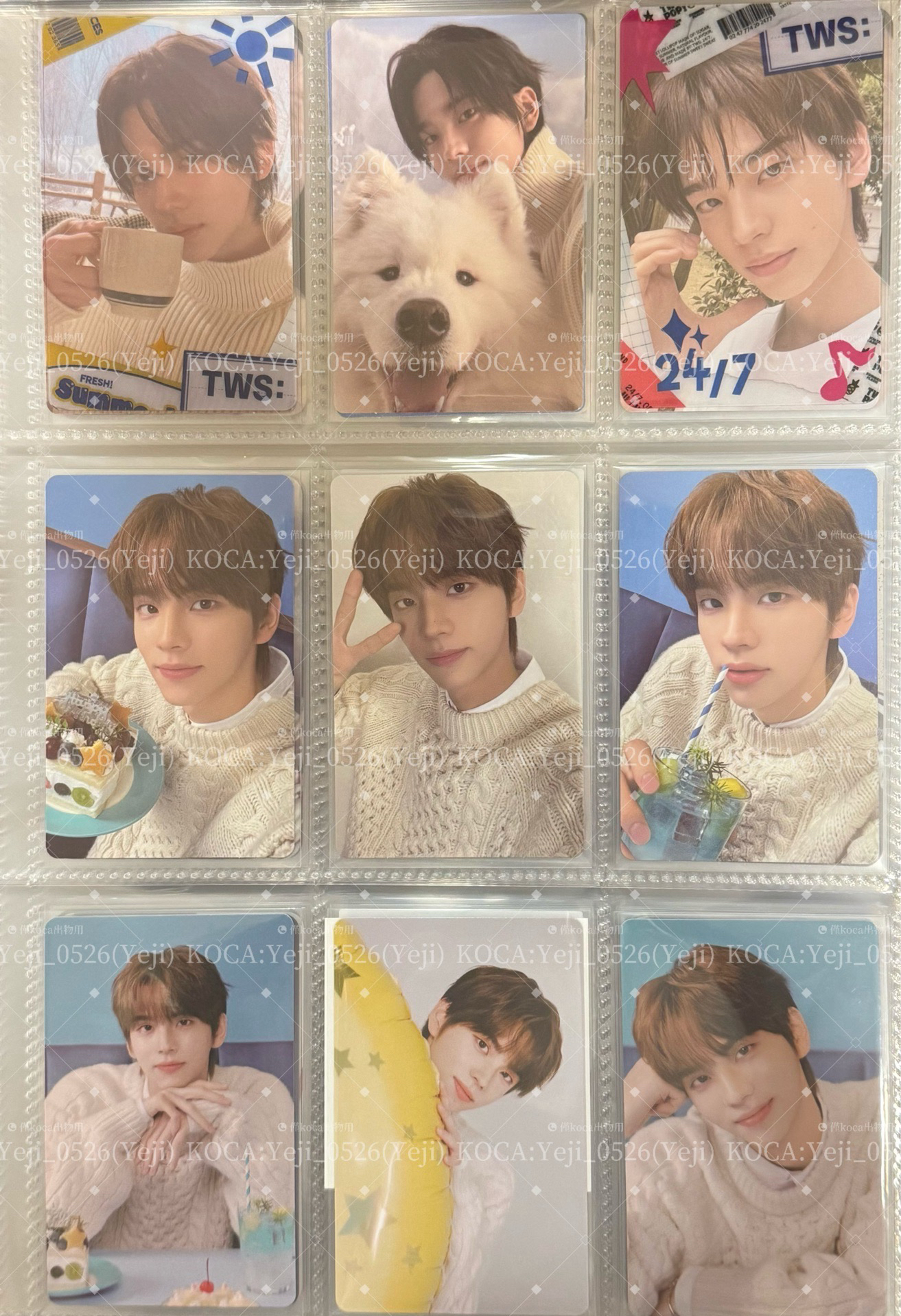 出道簽專有證明&圖二申惟九宮格+已拆擺立牌