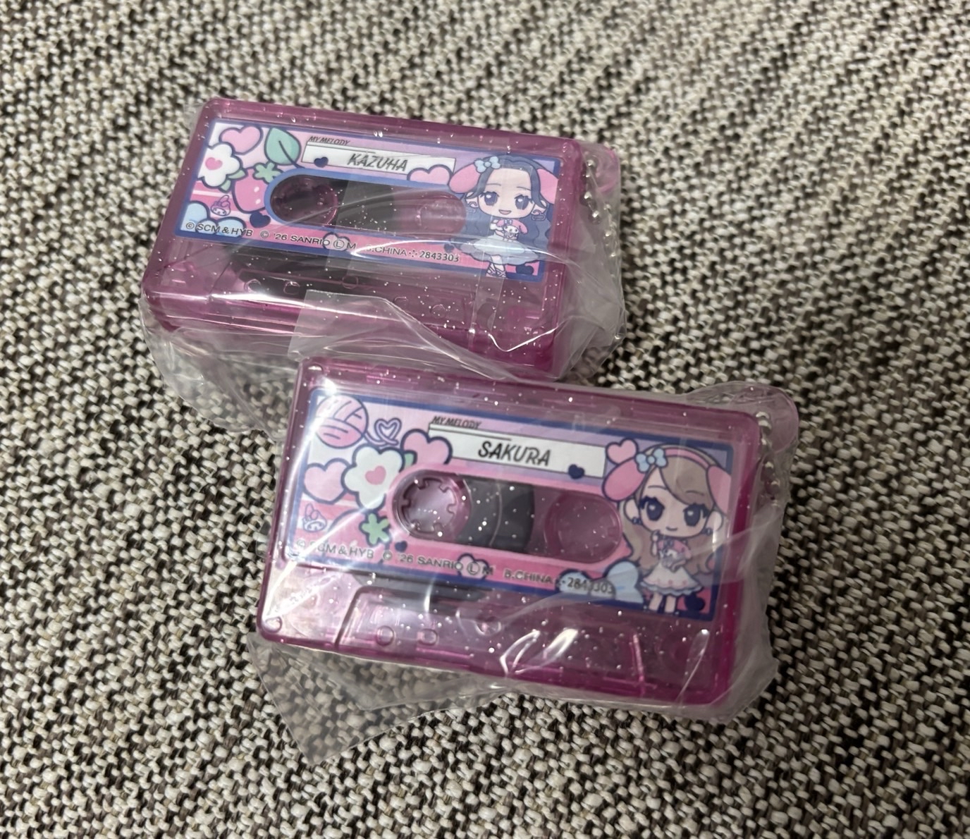 BANDAI 吊飾 扭蛋 迷你卡帶 采源 櫻花 一葉 允真