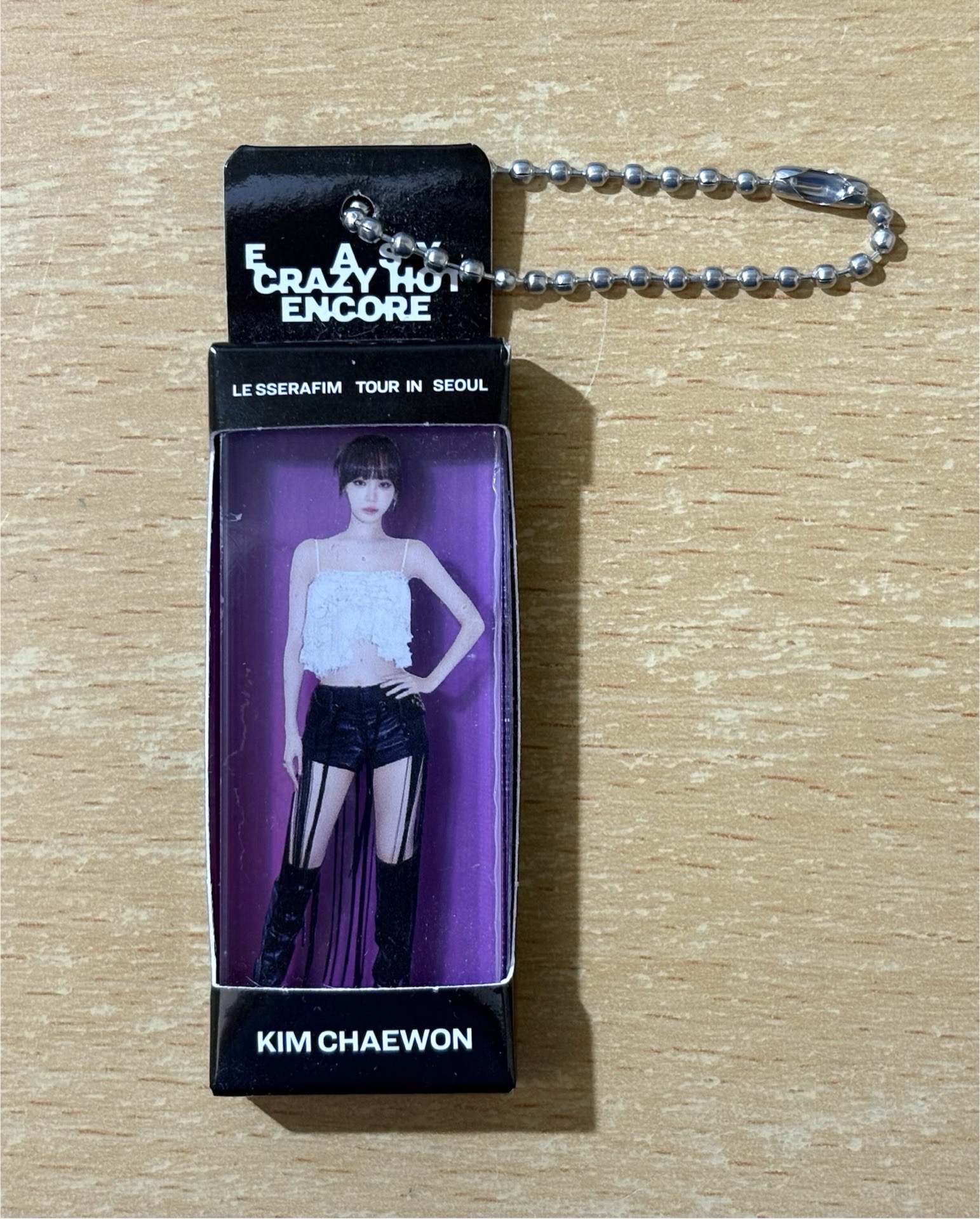 LE SSERAFIM EASY CRAZY HOT 韓國 首爾 安可 采源 鑰匙圈吊飾 Lucky Draw