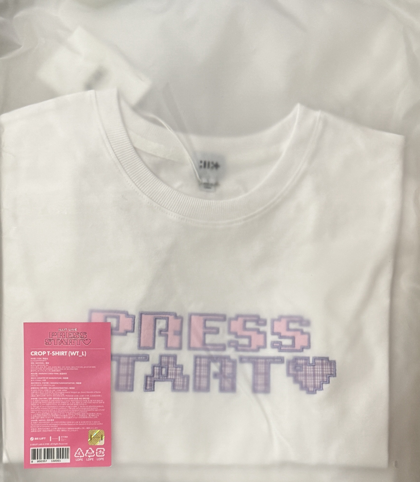 可直拍 全新未拆 PRESS START♡ 短版踢 L size 含衣服卡/滿額卡 