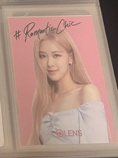BLACKPINK ROSÈ OLENS 代言卡 2.0中簽卡 多帶8