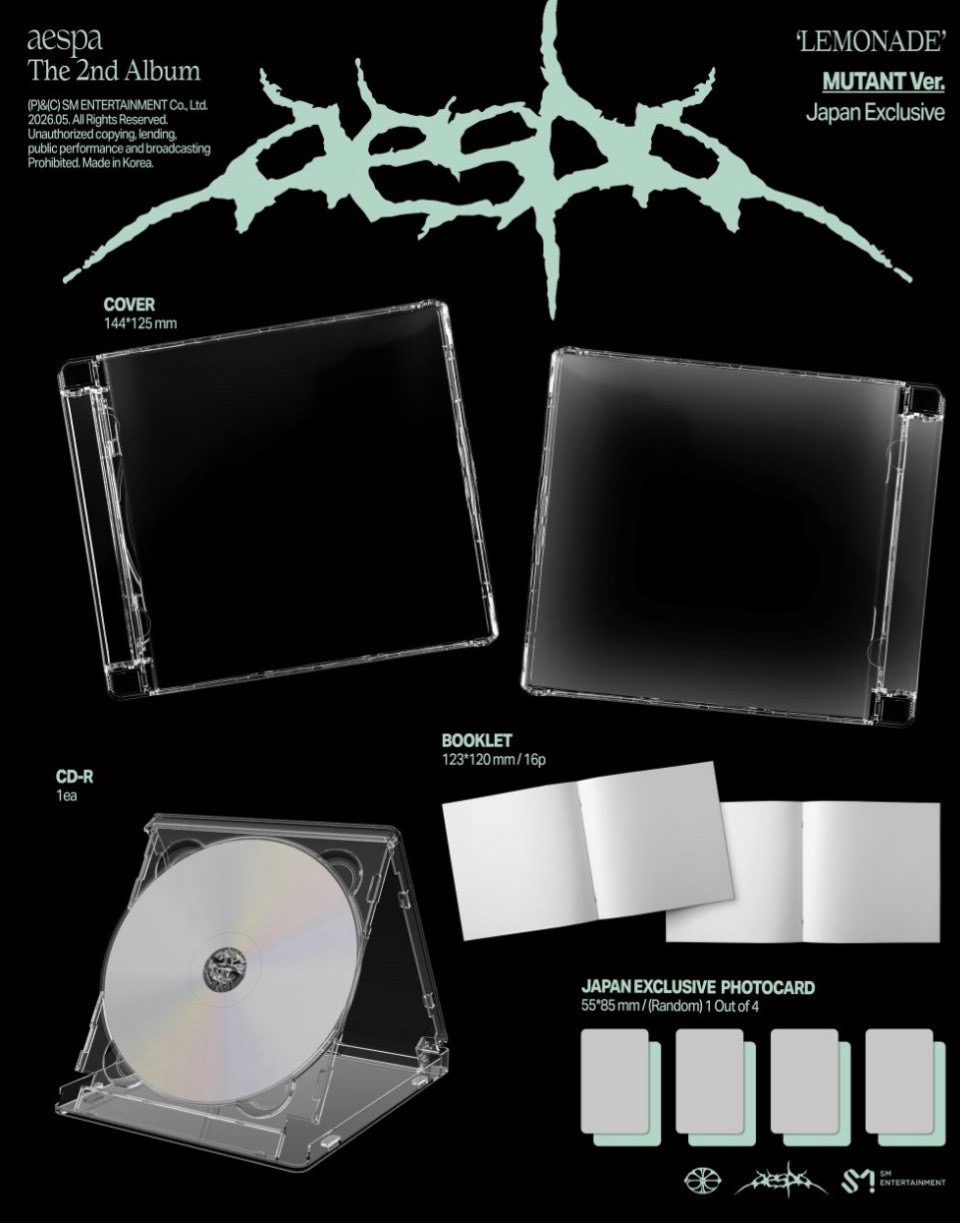aespa LEMONADE Japan Exclusive 專輯 MUTANT Ver. 日本限定專(特典+應募卷)