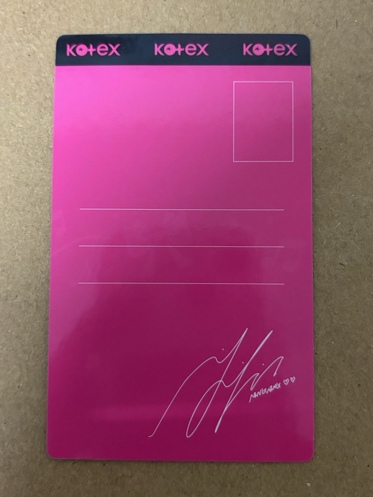 aespa NingNing 寧 代言卡 Kotex代言卡2.0 寧-60