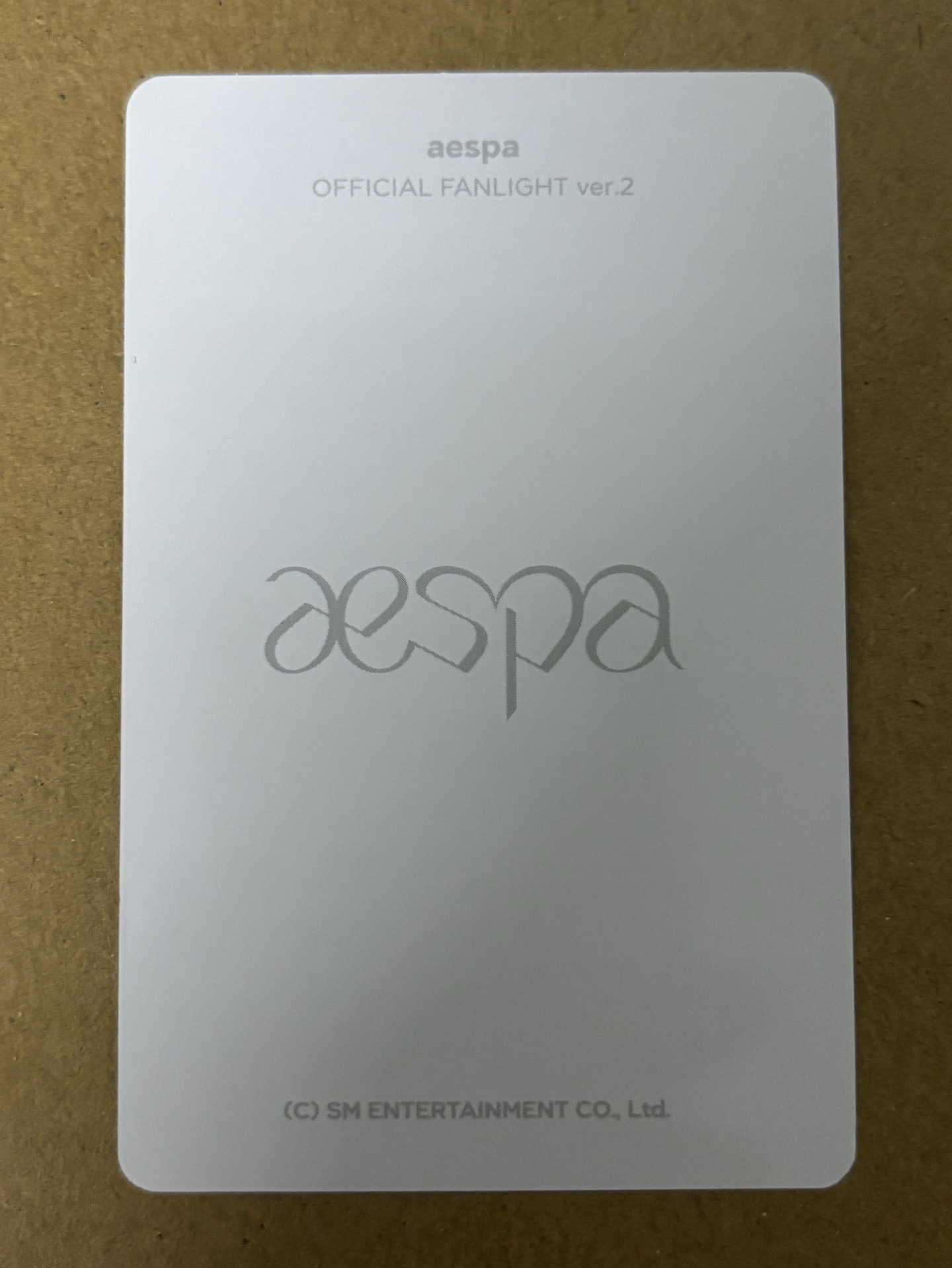 （瑕）aespa Karina 柚子 周邊卡 手燈卡3.0 柚-161