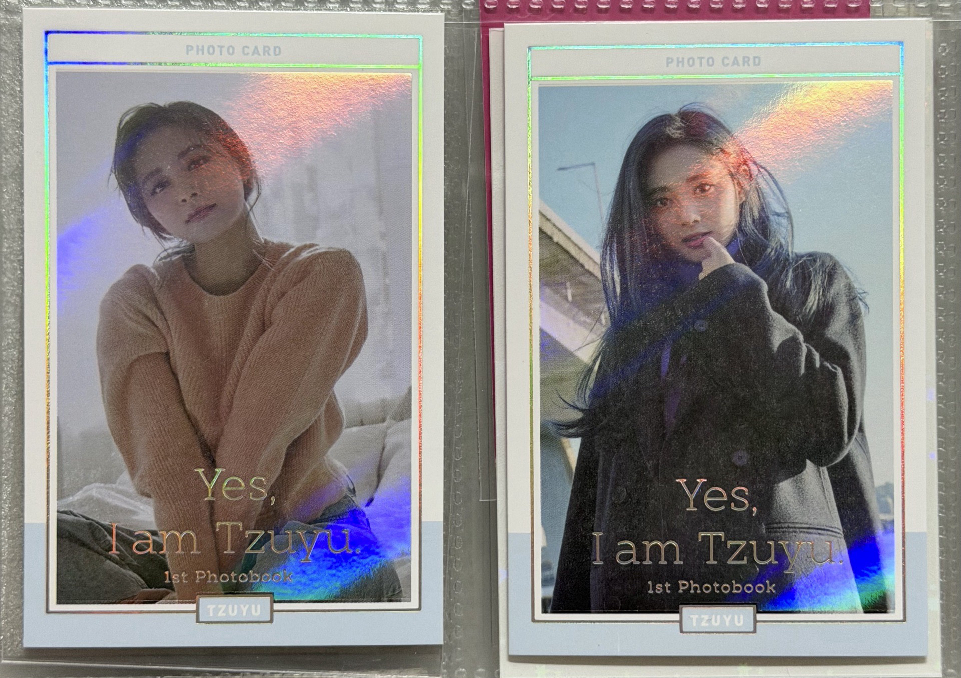 子瑜寫真閃卡 兩張