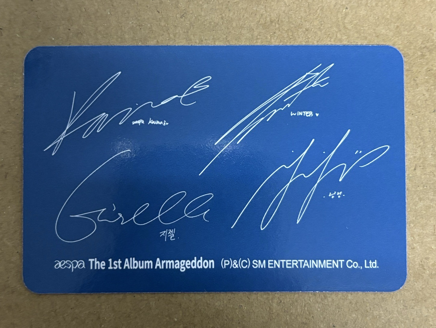 aespa 正規一 專輯卡 authentic團卡 團-