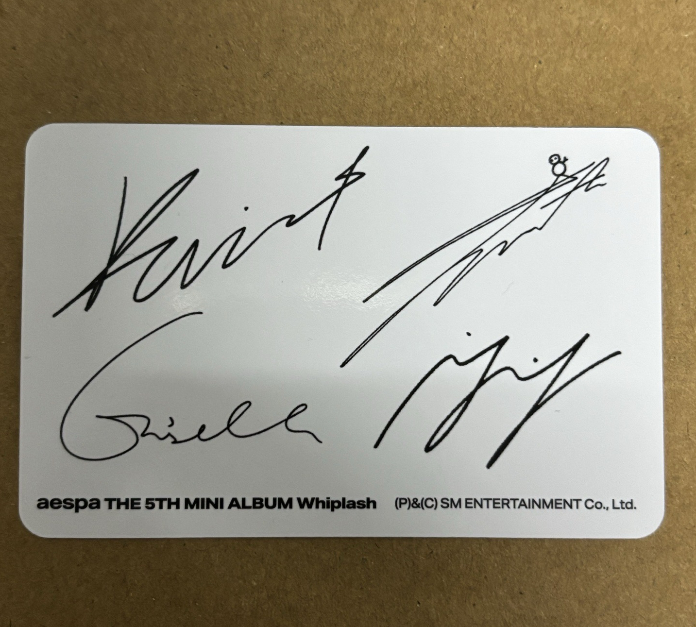 aespa 團 Whiplash 專輯卡 限量衣服專 團卡 團-
