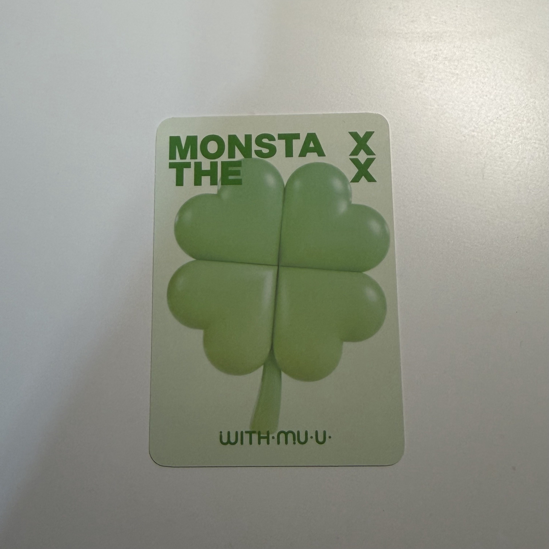 MONSTA X 周憲幸運草小卡🍀