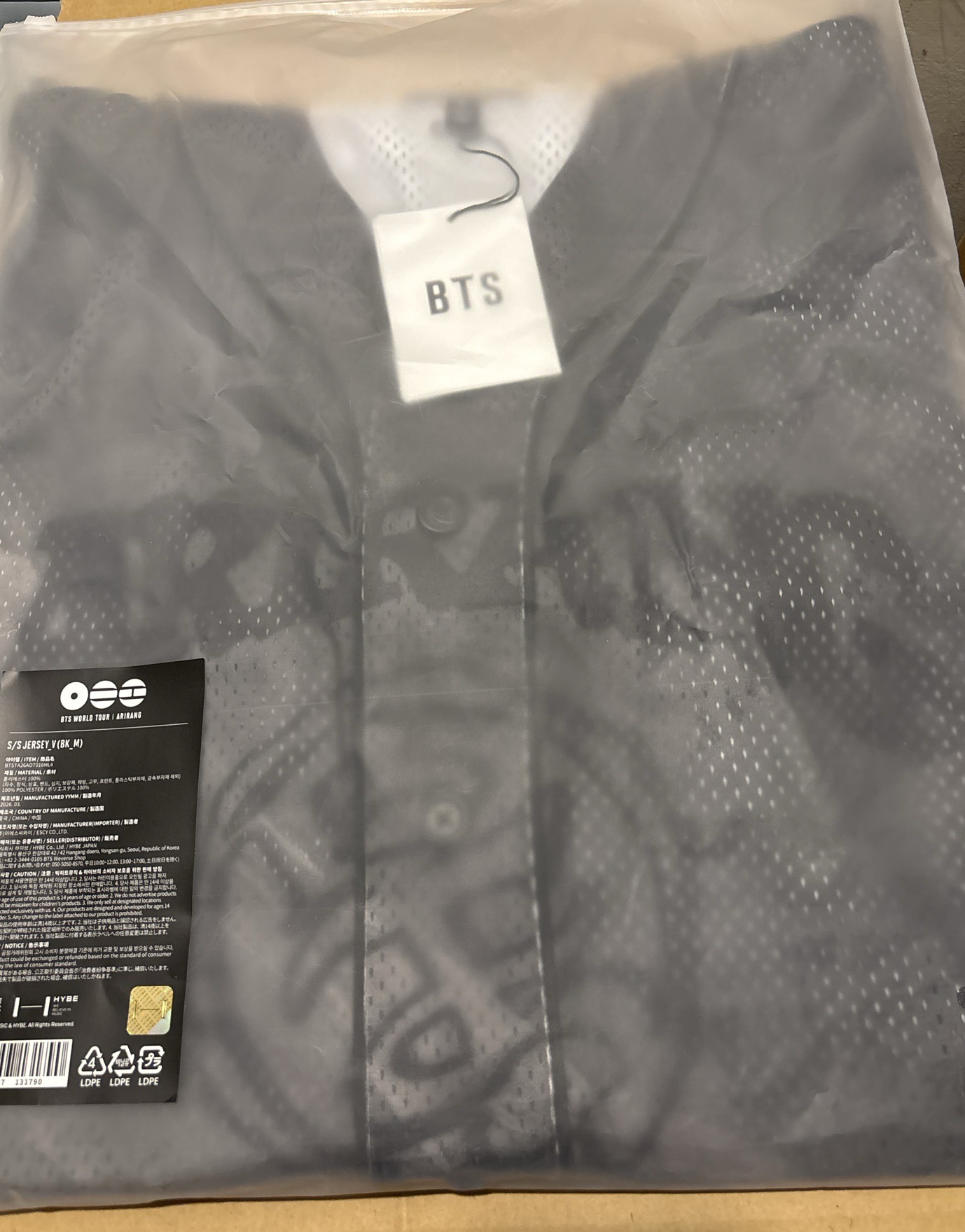 現貨 BTS 阿里郎 一販 V 球衣