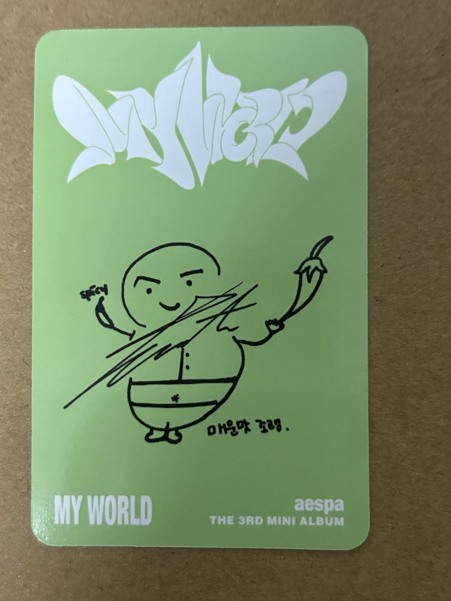 MY WORLD 專輯卡 poster專卡 p版冬