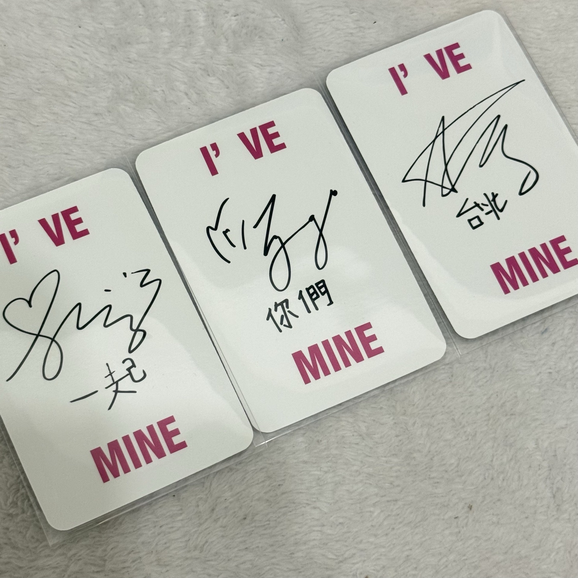 I'VE MINE playk台特簽售卡 中文卡背