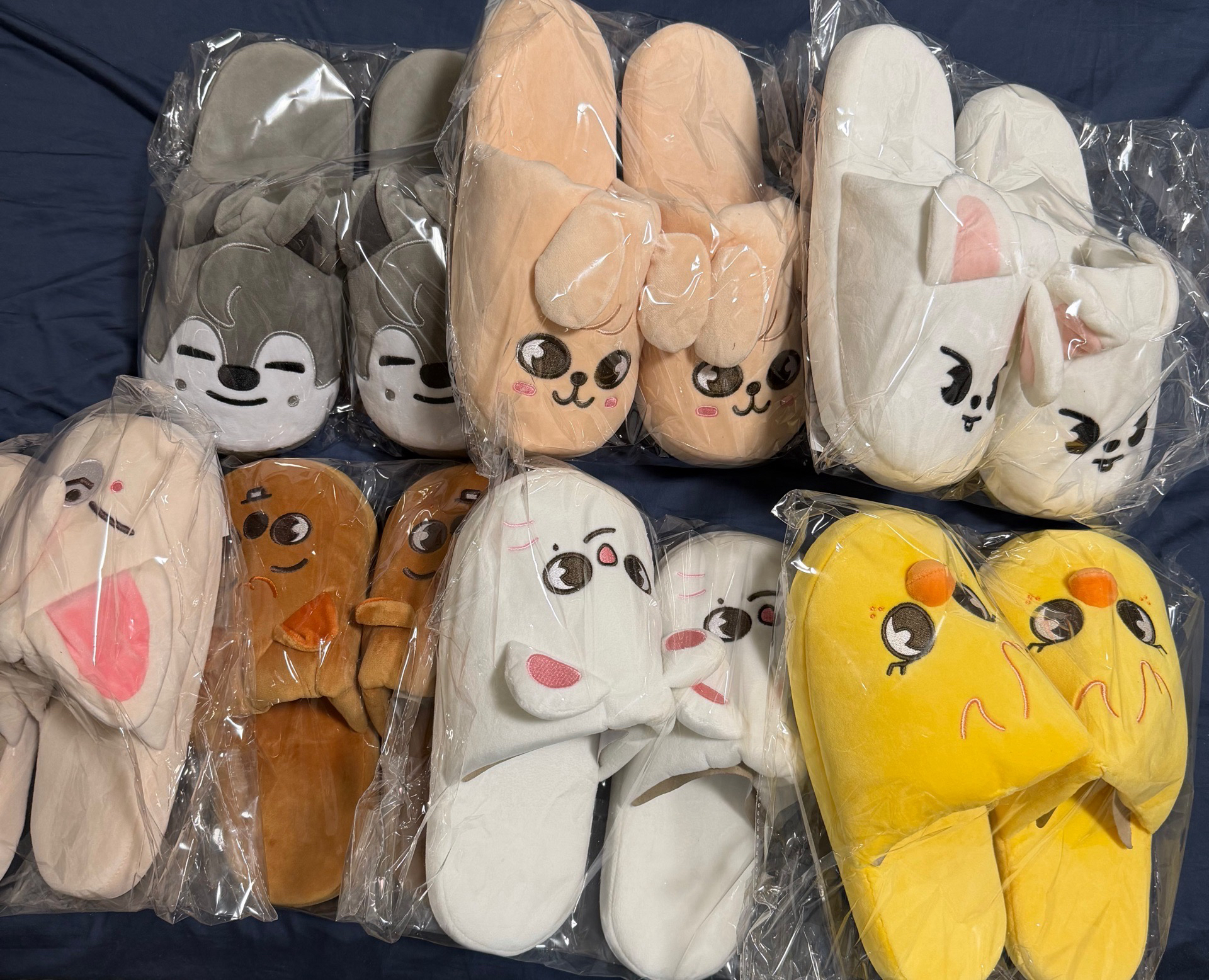 Stray kids 日本 6週年 周邊 室內 毛絨 拖鞋