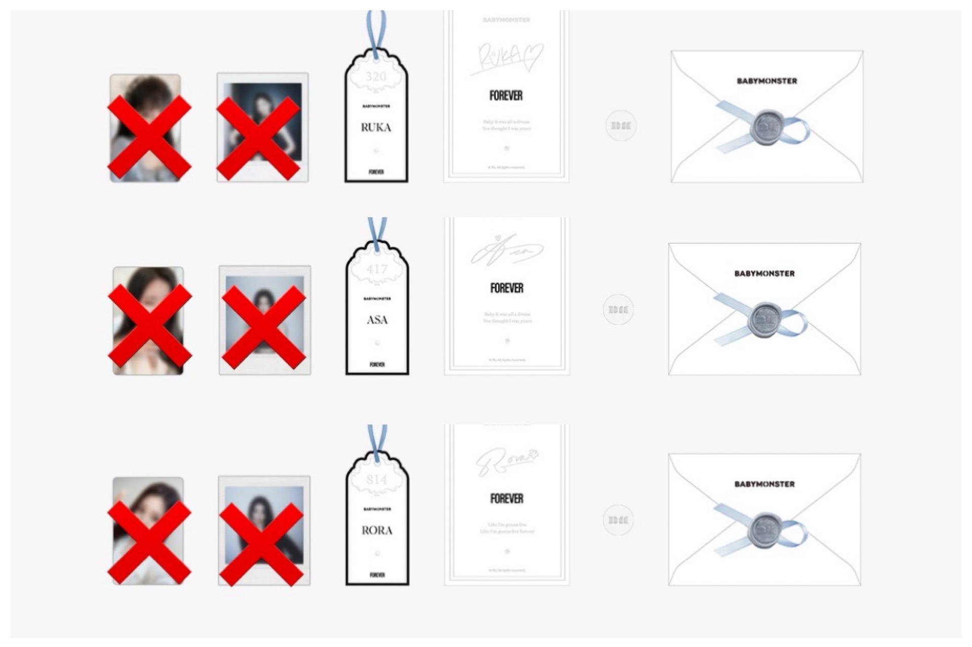 Forever信封組 無小卡拍立得