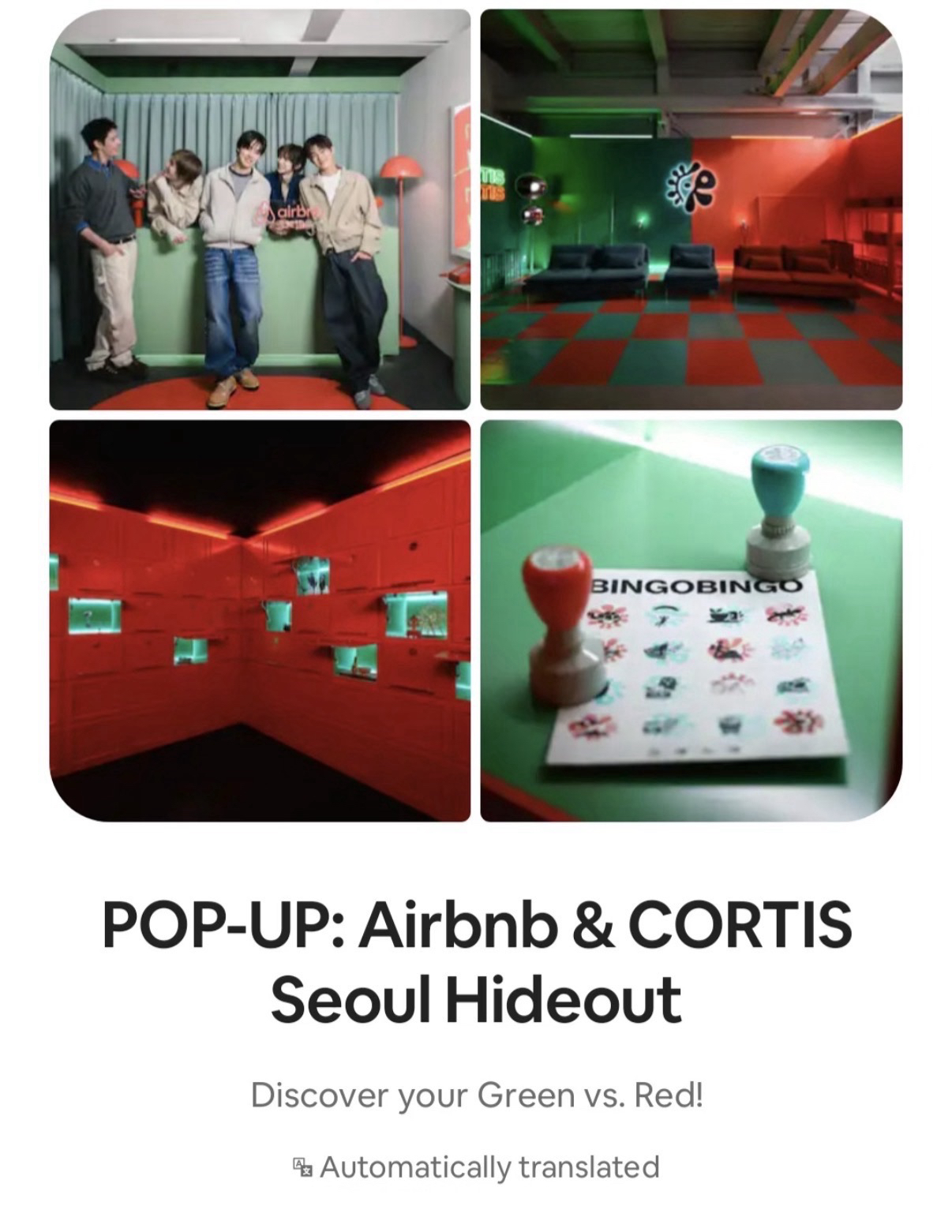 POP-UP: Airbnb&CORTIS Seoul Hideout