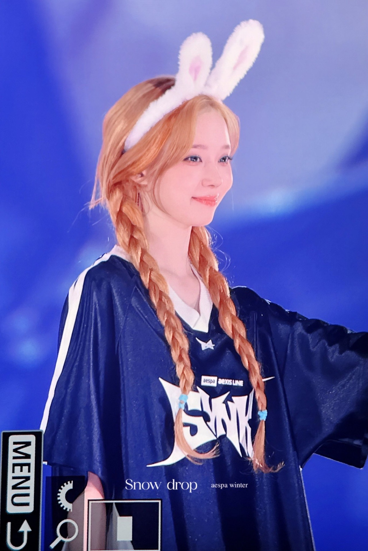 aespa 日本三巡限定運動T恤 金冬天安可同款🧡L