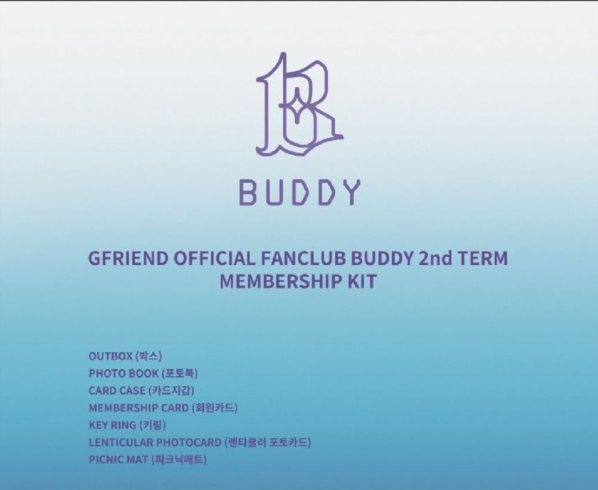 OFFICIAL FANCLUB BUDDY MEMBERSHIP 
