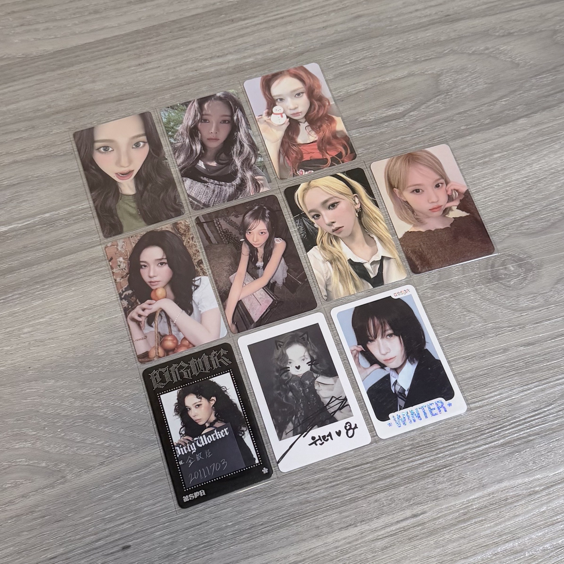 aespa 年曆後續卡包卡/特典/小卡