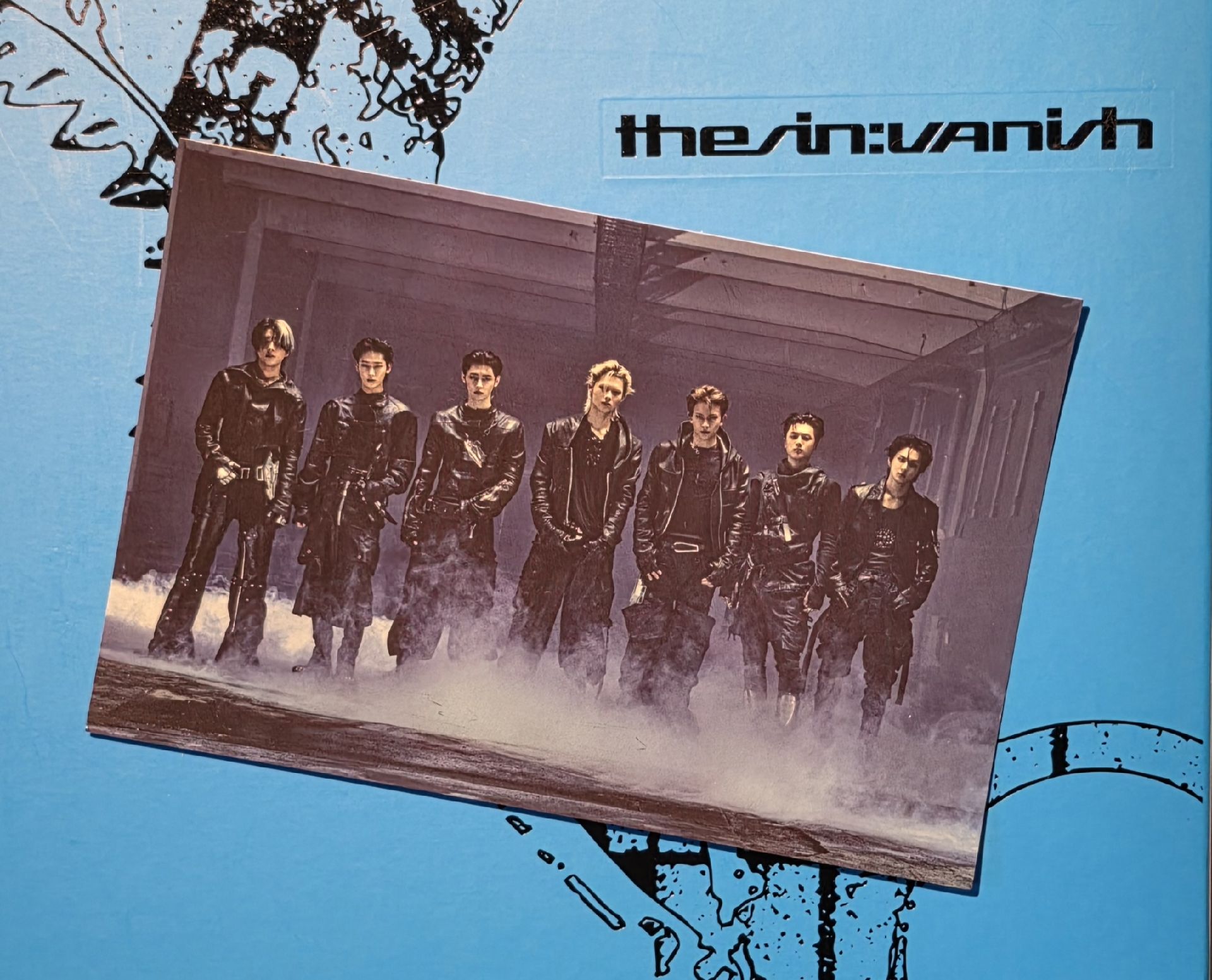 Enhypen 團體 藍版明信片