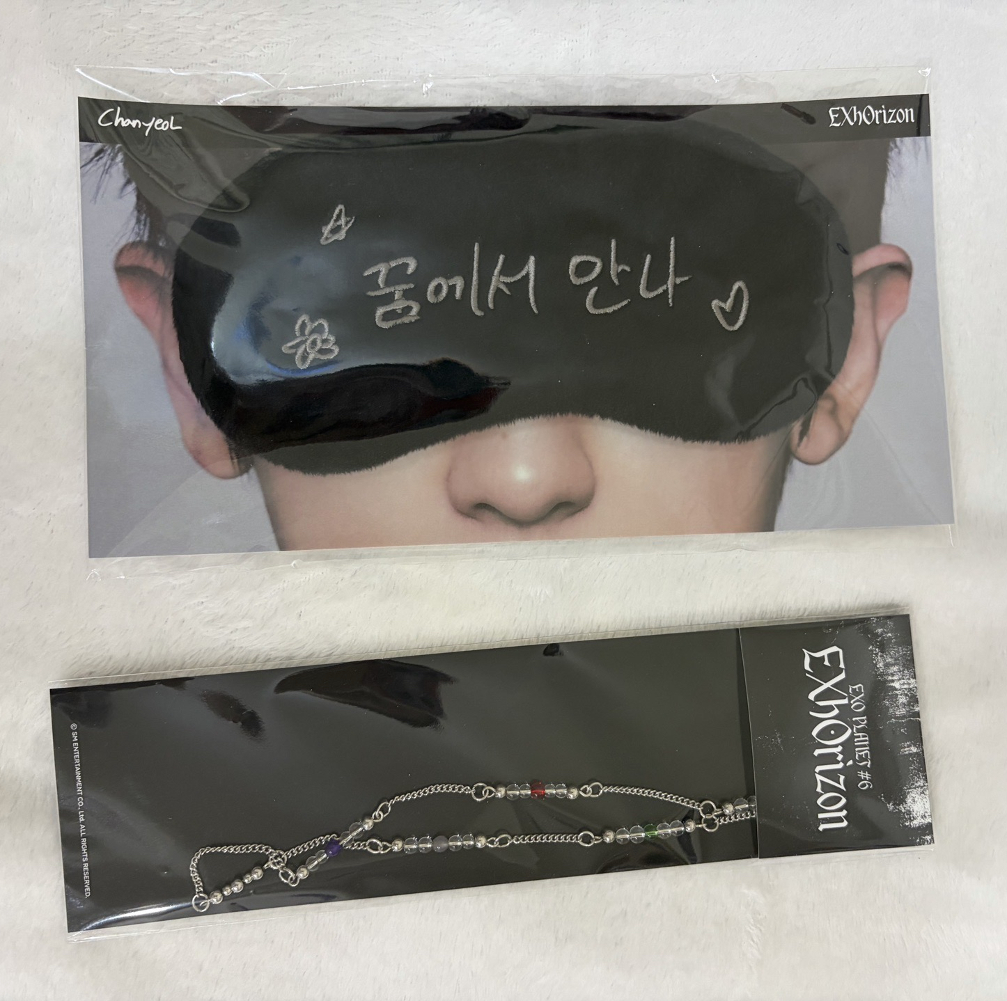 現貨 exo 六巡 場週 眼罩 掛鏈 無卡